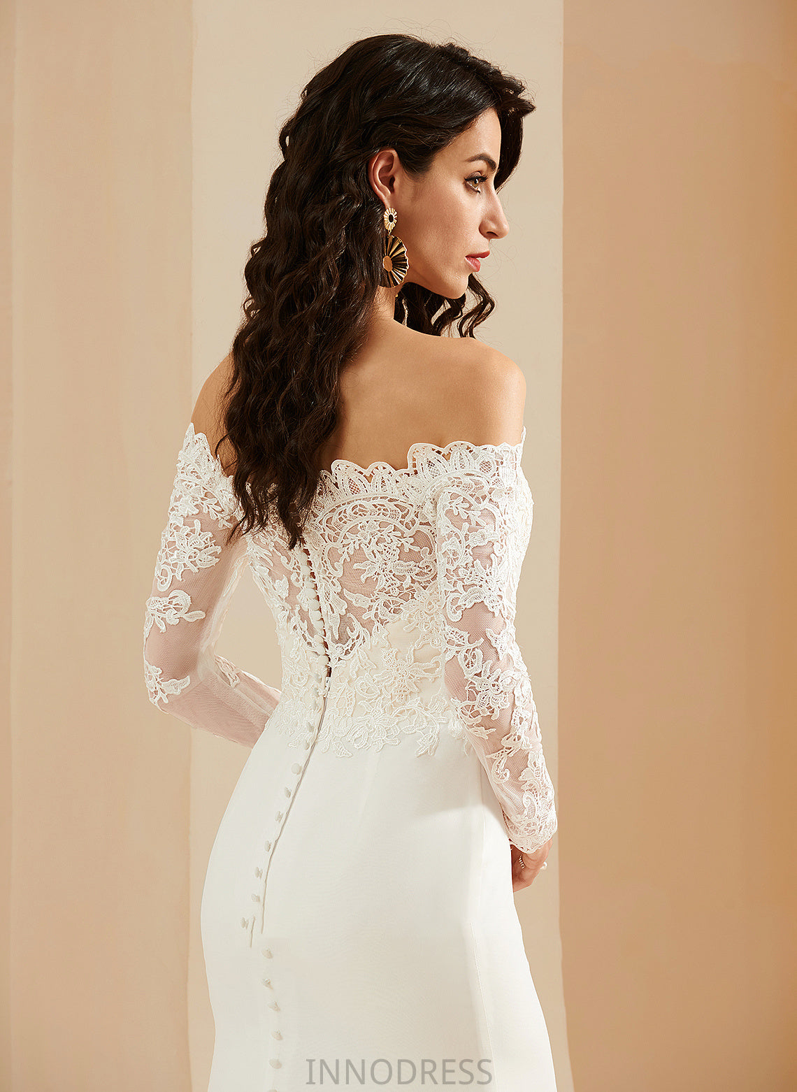 Dress Jolie Wedding Train Lace Trumpet/Mermaid Court With Off-the-Shoulder Wedding Dresses