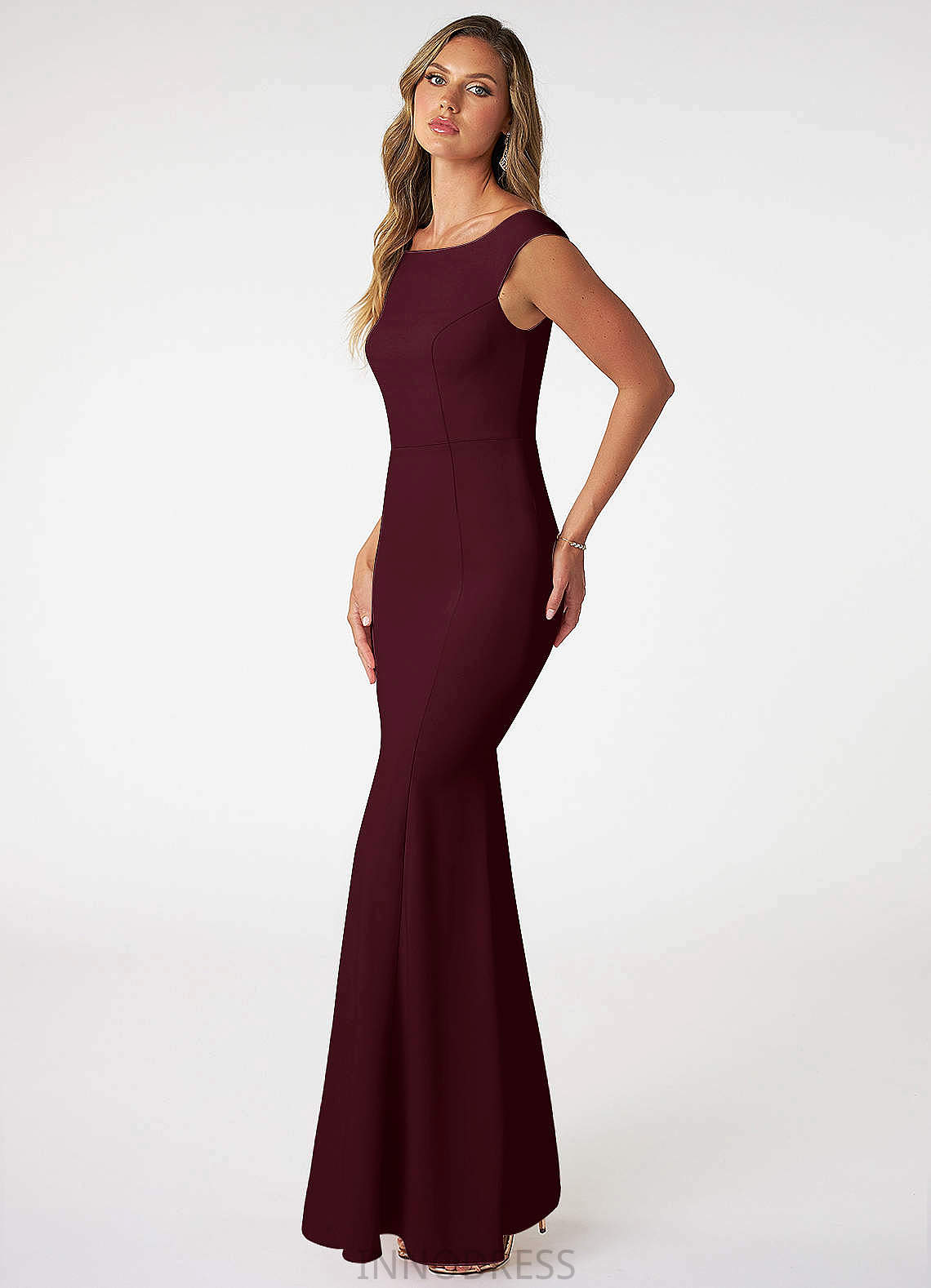 Hedda Spaghetti Staps A-Line/Princess Sleeveless Floor Length Natural Waist Bridesmaid Dresses