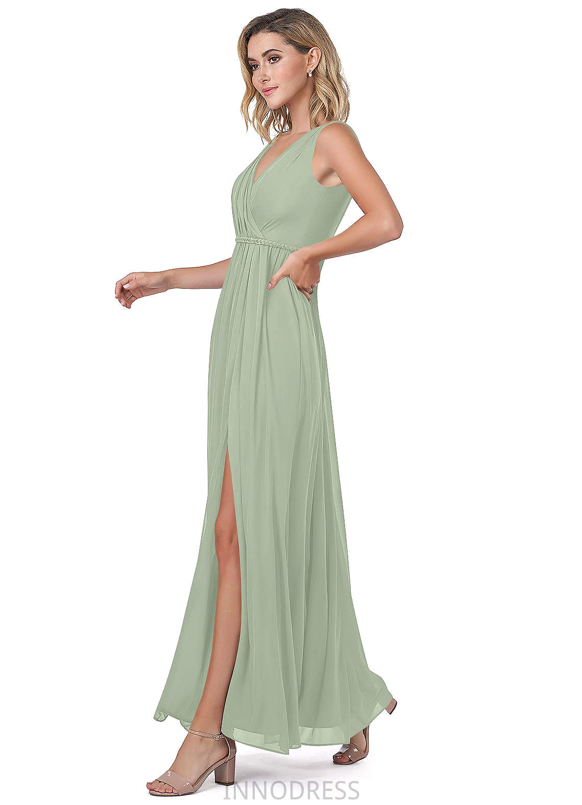 Kimberly Natural Waist Sleeveless Floor Length Sweetheart A-Line/Princess Bridesmaid Dresses