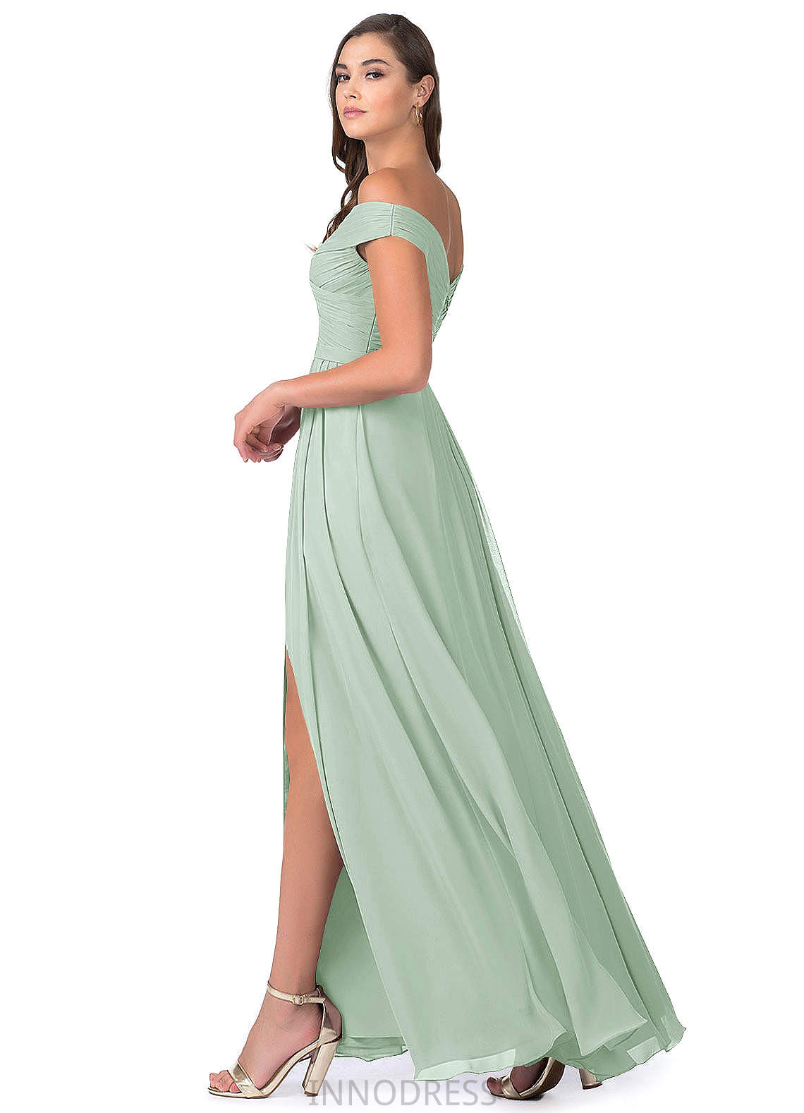 Aniya Trumpet/Mermaid Floor Length Sleeveless Velvet Natural Waist Bridesmaid Dresses