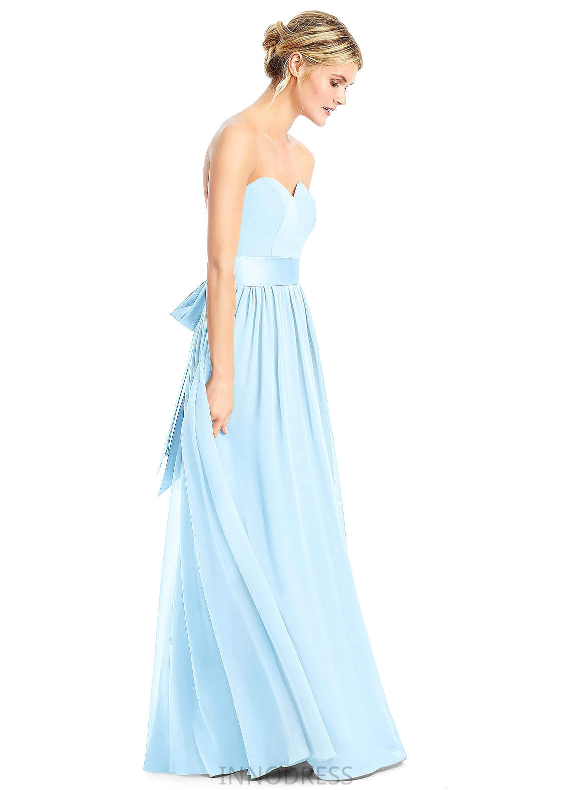 Mckenna V-Neck Floor Length Natural Waist A-Line/Princess Sleeveless Bridesmaid Dresses