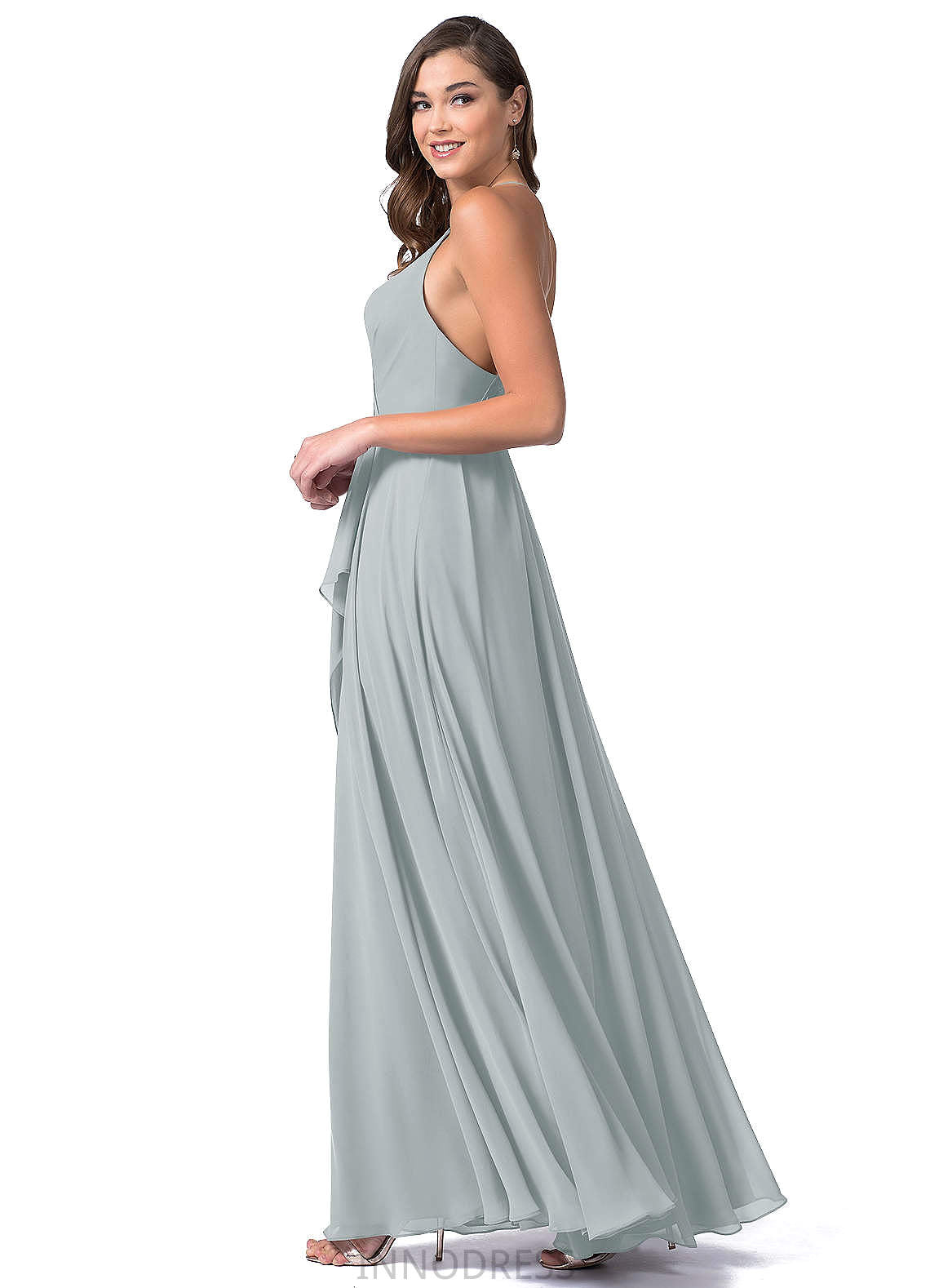 Camila A-Line/Princess Floor Length Natural Waist Scoop Sleeveless Bridesmaid Dresses