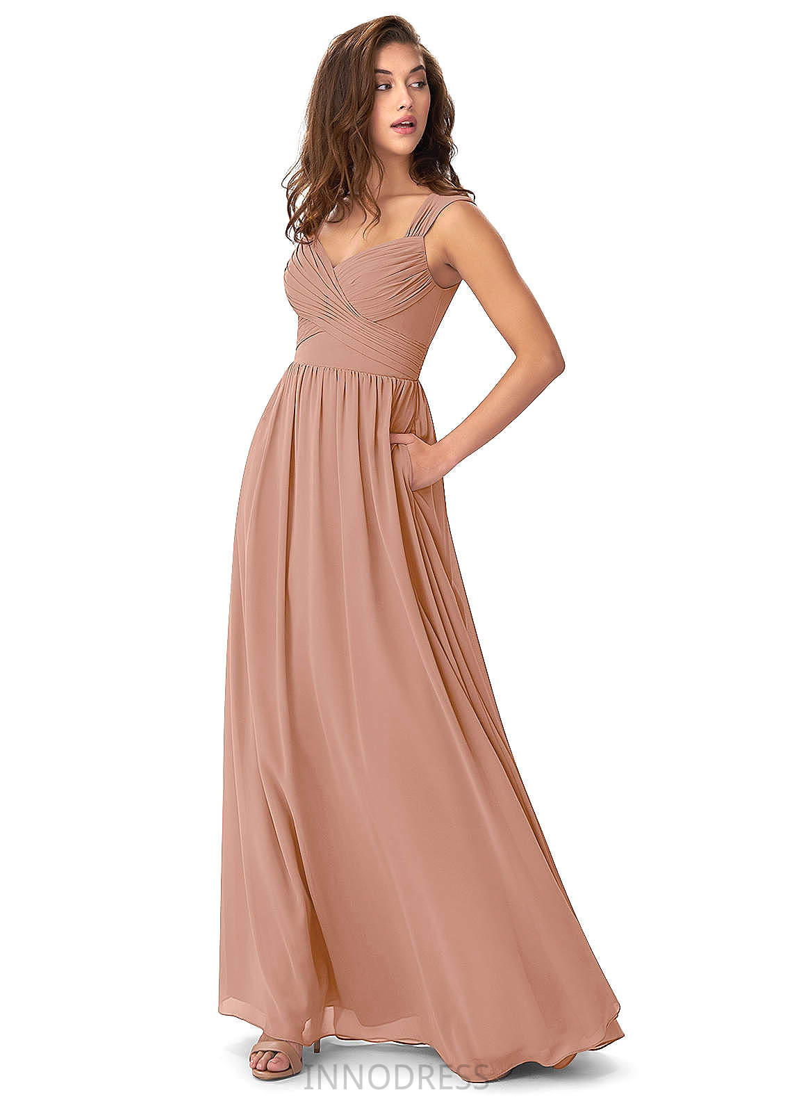 Gracelyn A-Line/Princess Floor Length Sleeveless Sweetheart Natural Waist Bridesmaid Dresses