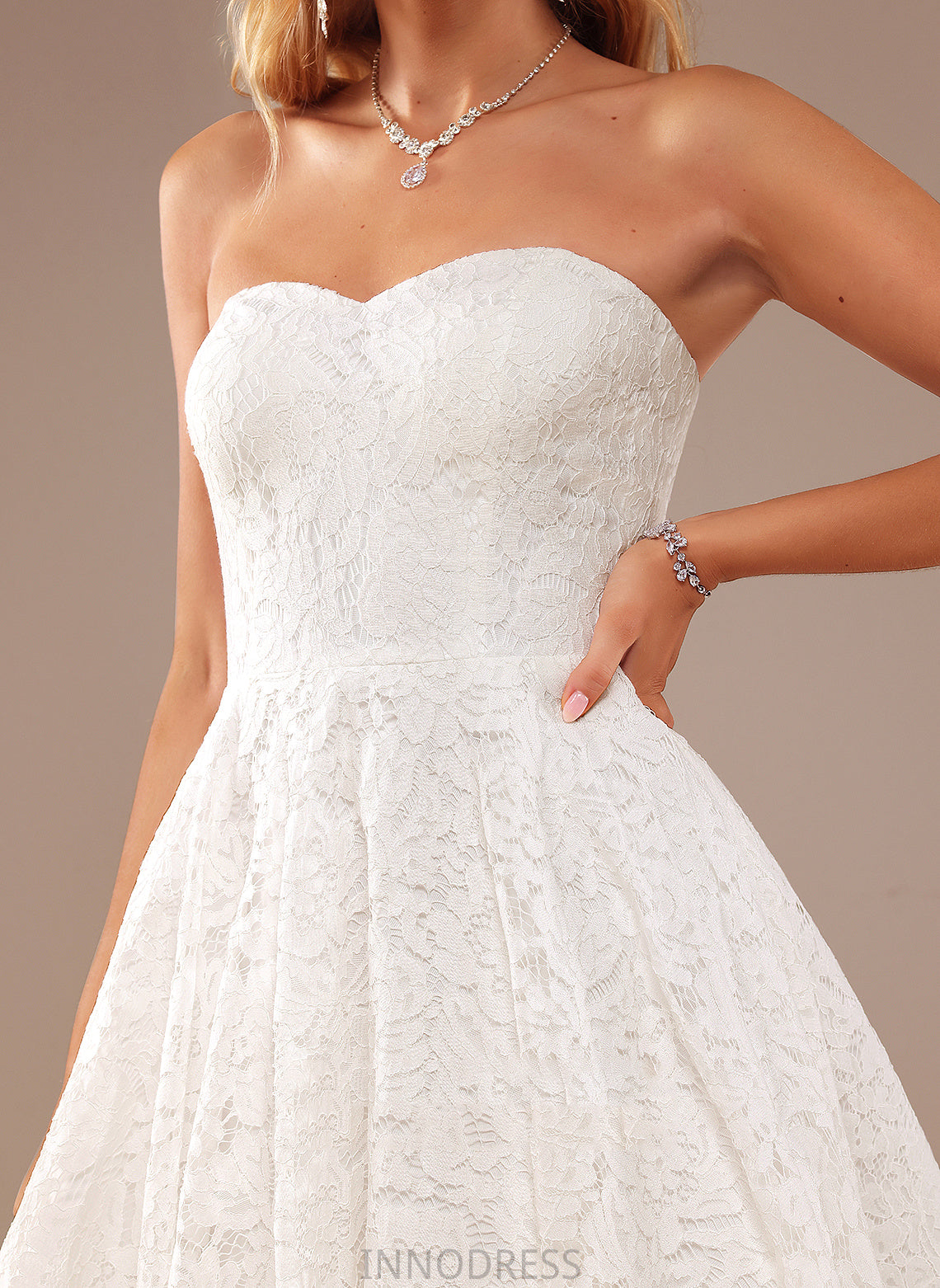 Wedding A-Line Lace Wedding Dresses Dress Milagros Knee-Length Sweetheart