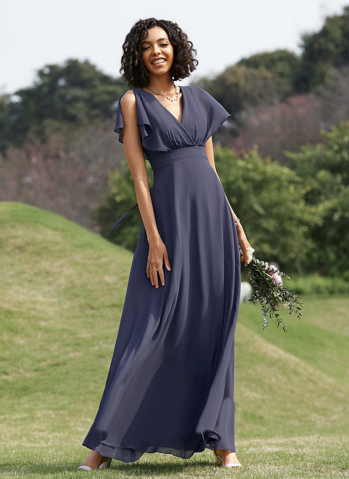 Length Fabric Neckline A-Line V-neck Floor-Length Silhouette Straps Heidy Floor Length Trumpet/Mermaid Spaghetti Staps Bridesmaid Dresses