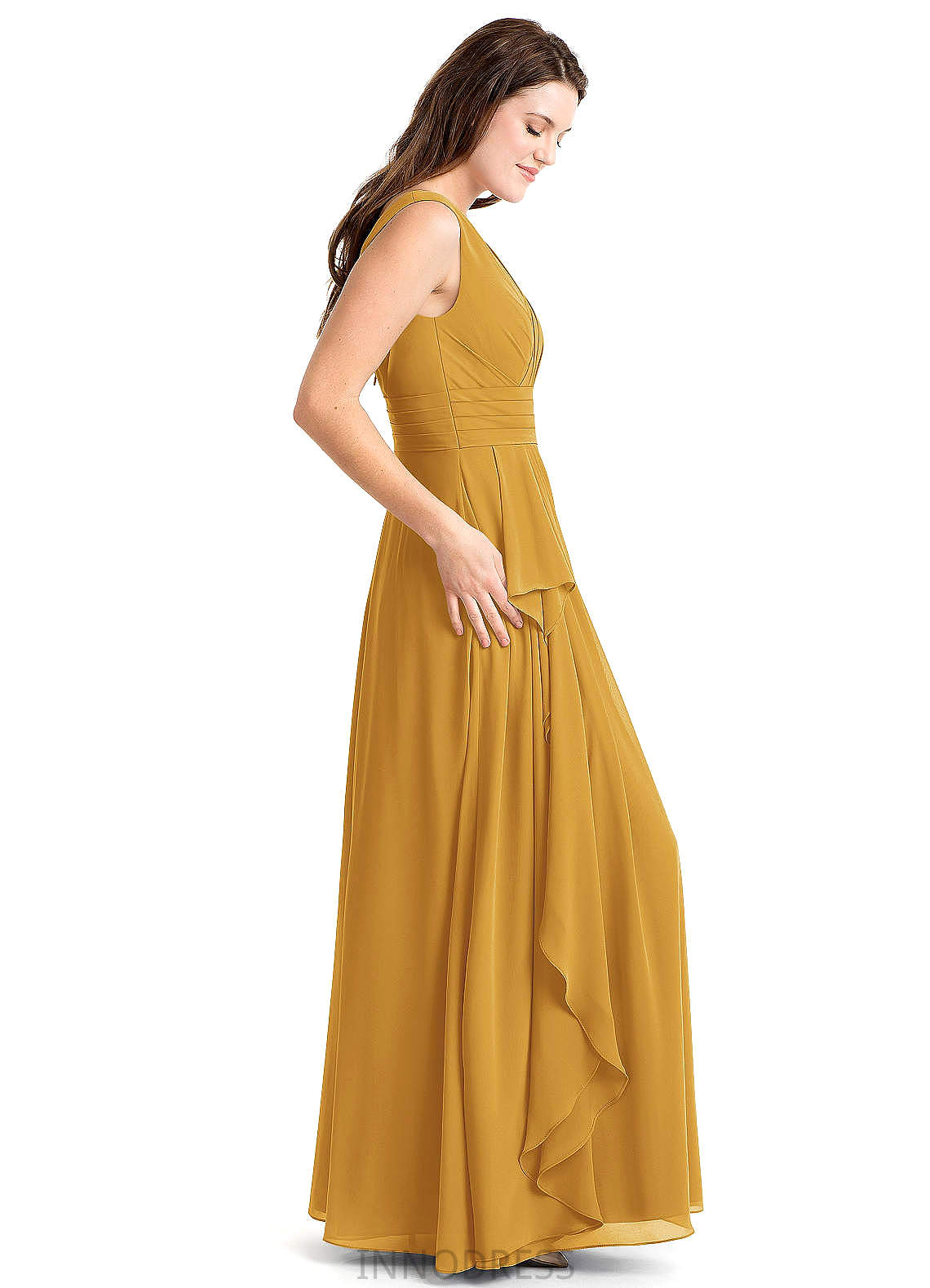 Anastasia V-Neck A-Line/Princess Knee Length Sleeveless Natural Waist Bridesmaid Dresses