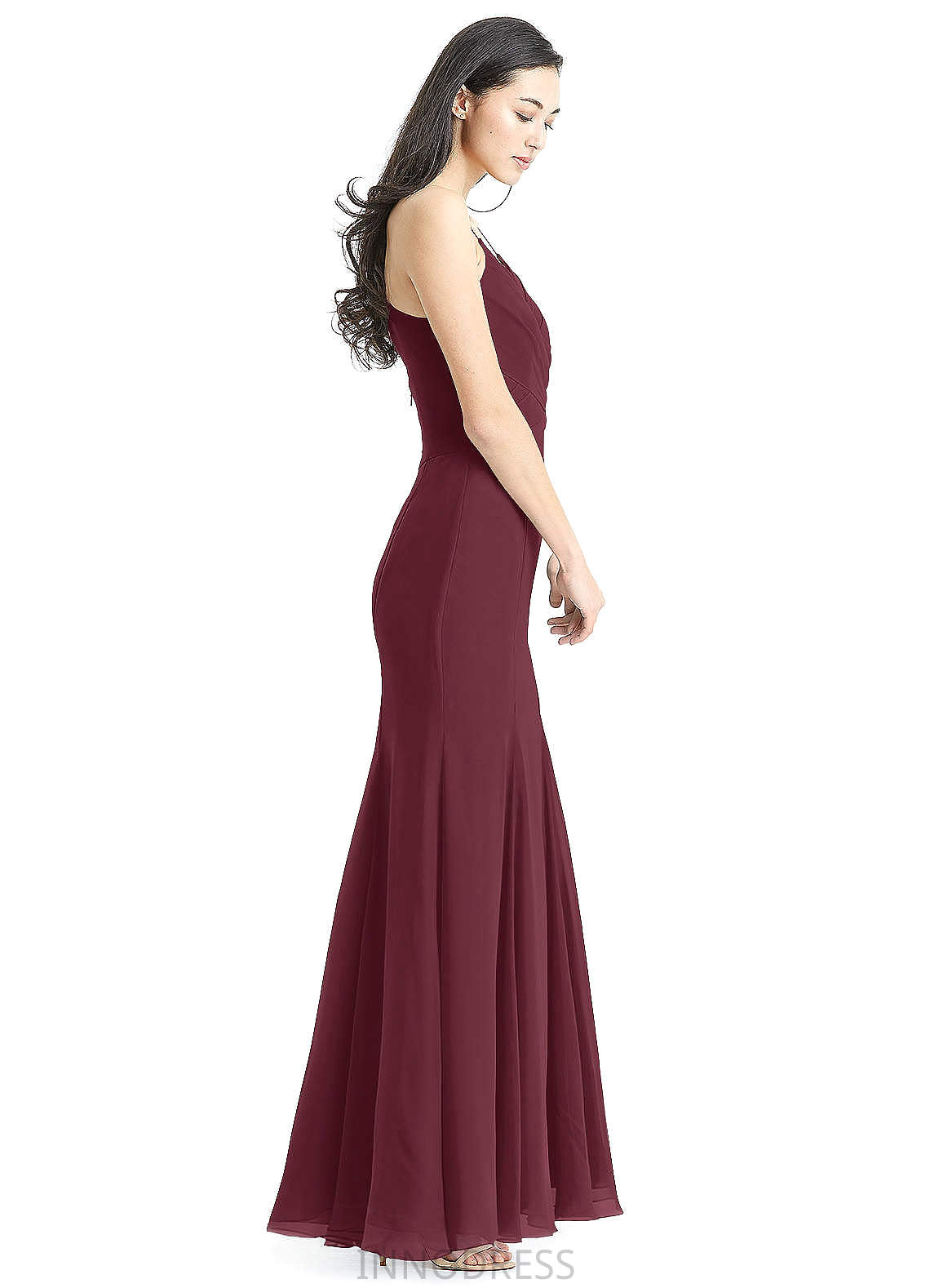 Kristin V-Neck Natural Waist Knee Length A-Line/Princess Bridesmaid Dresses