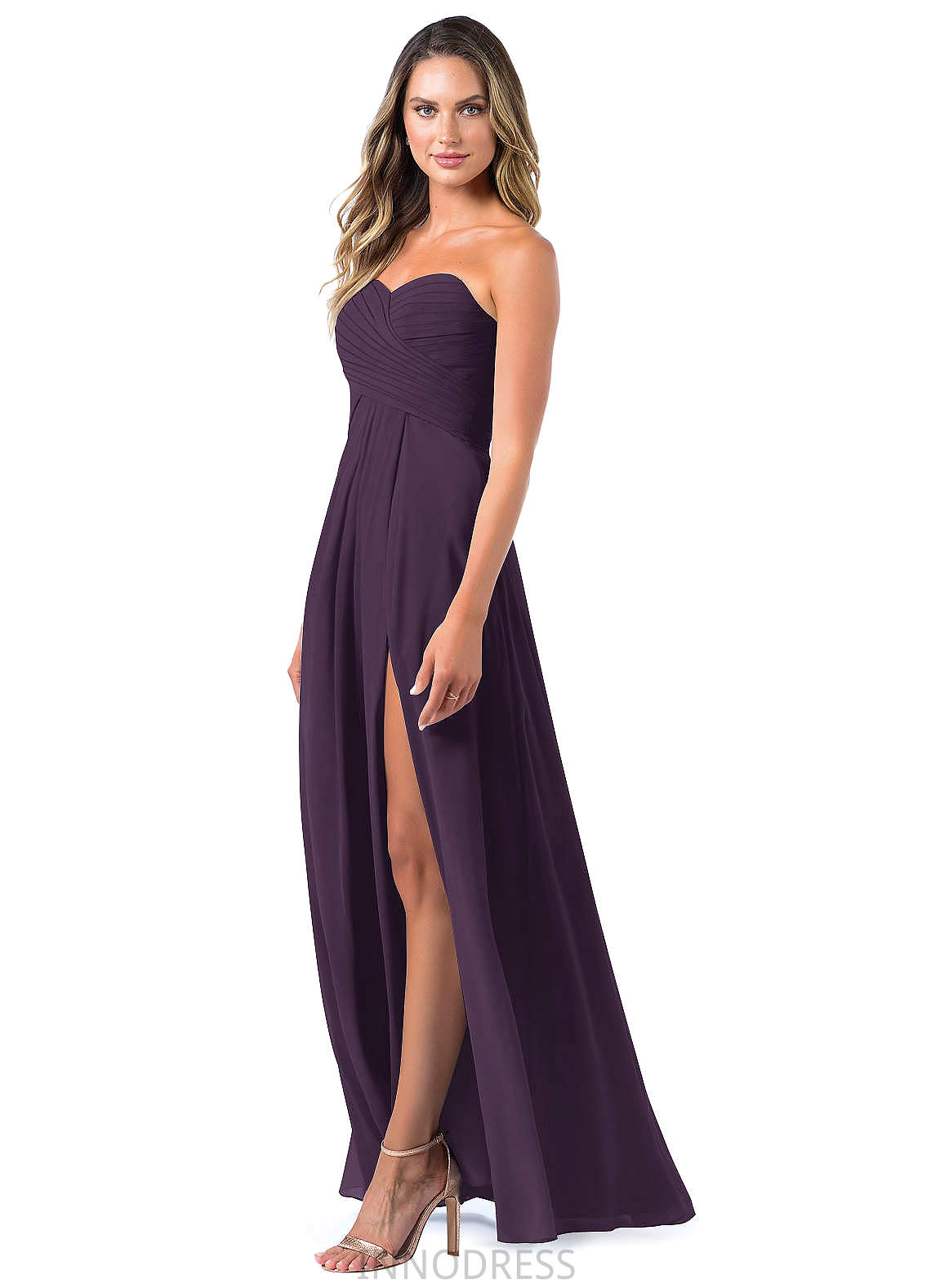 Susan Straps Sheath/Column Floor Length Sleeveless Bridesmaid Dresses