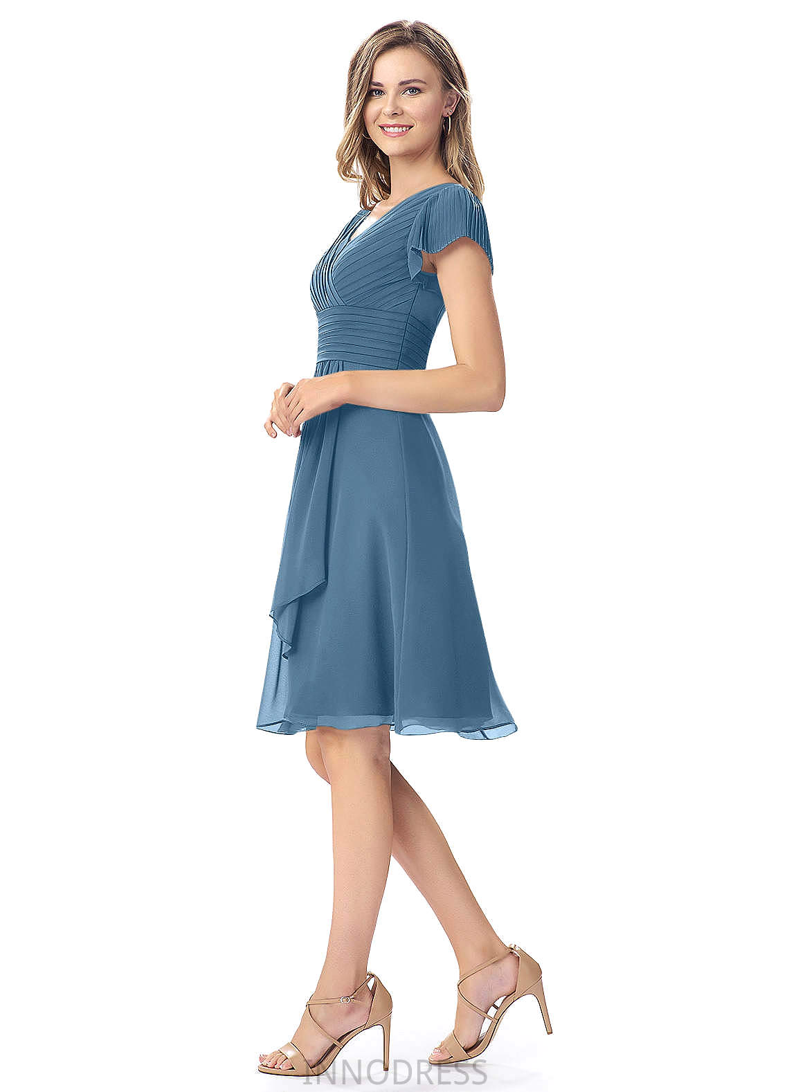 Charlie Floor Length A-Line/Princess Natural Waist Scoop Sleeveless Bridesmaid Dresses