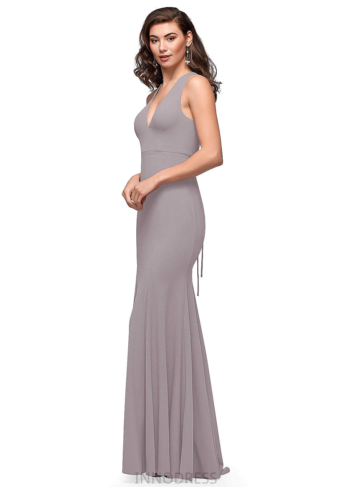 Kaydence Natural Waist Sleeveless Scoop A-Line/Princess Floor Length Bridesmaid Dresses