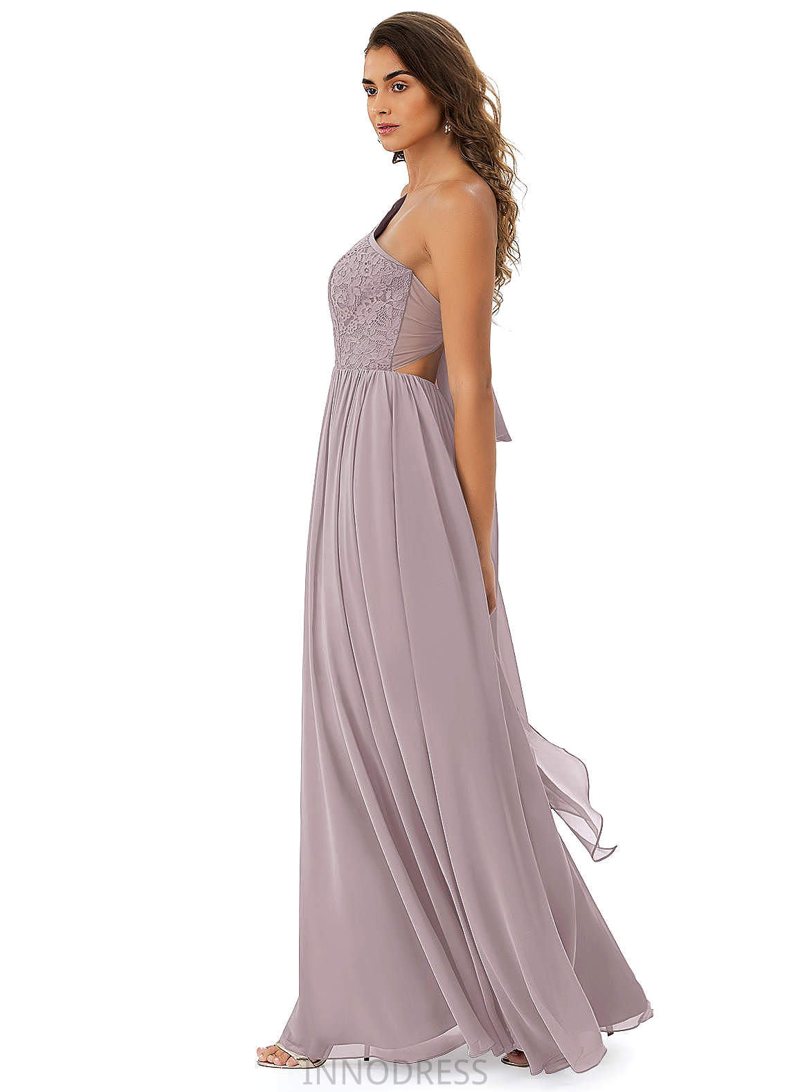 Patience Scoop Sleeveless Floor Length Natural Waist A-Line/Princess Bridesmaid Dresses