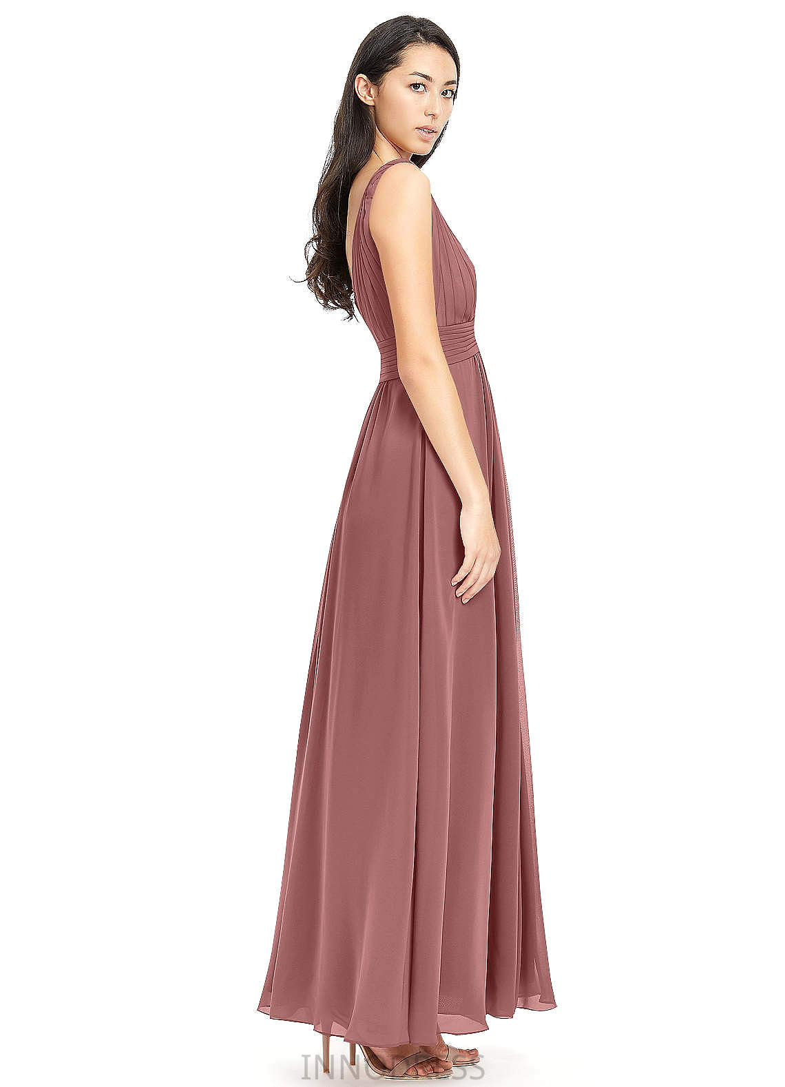 Kelsey Floor Length Sleeveless Natural Waist A-Line/Princess Straps Bridesmaid Dresses