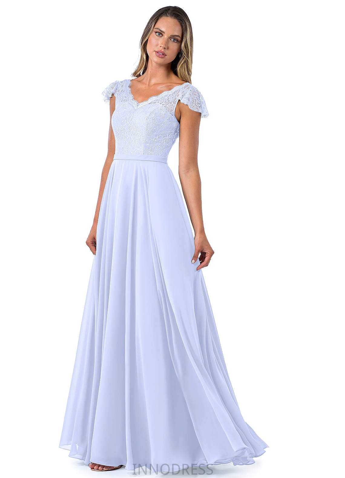 Emerson Sleeveless Floor Length Scoop A-Line/Princess Natural Waist Bridesmaid Dresses