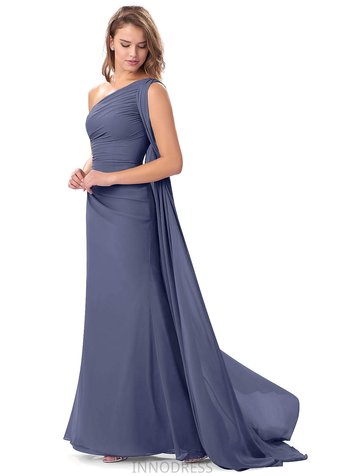 Brittany A-Line/Princess Sleeveless Knee Length Straps Natural Waist Bridesmaid Dresses