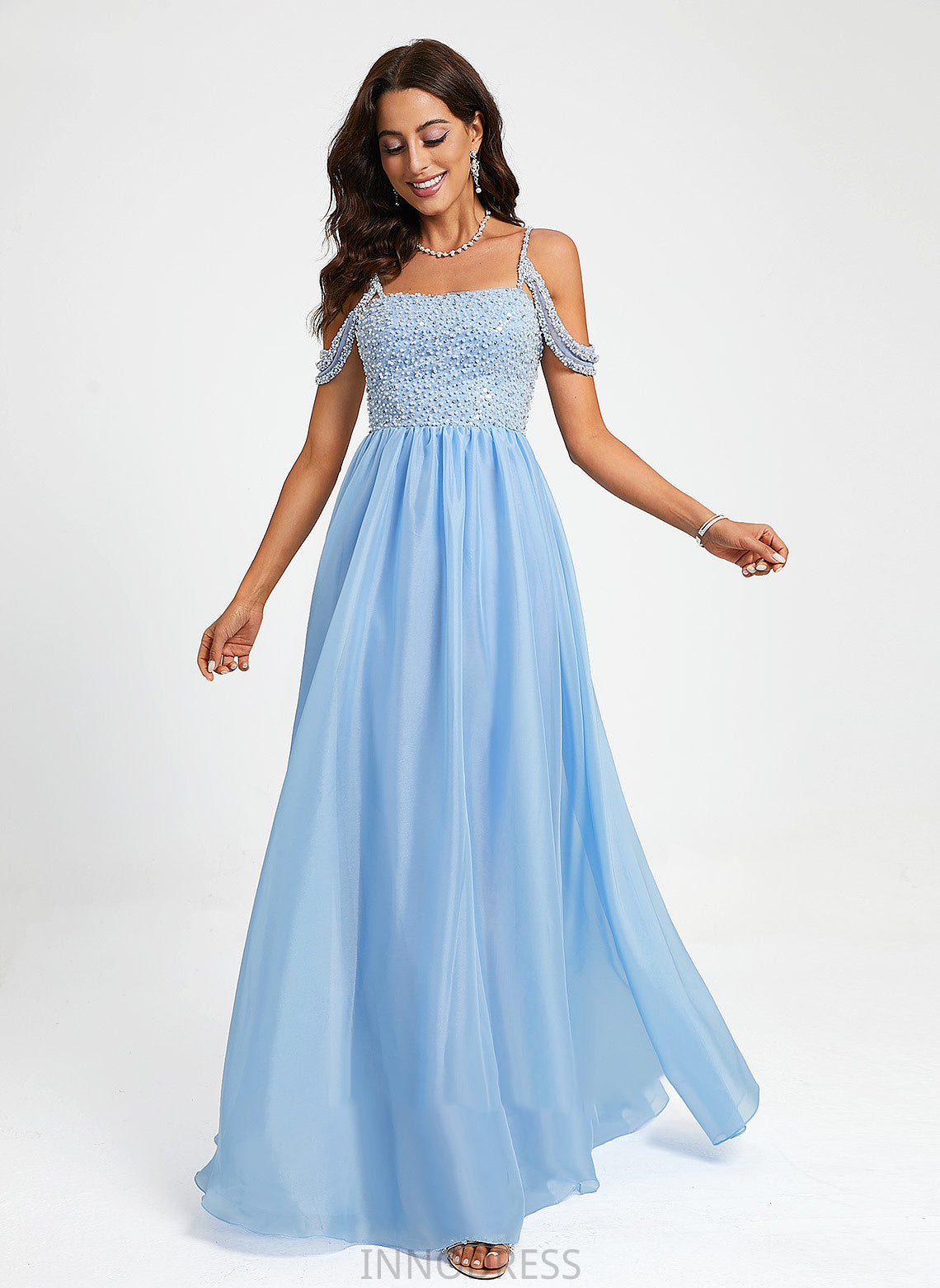 Organza Sweetheart With Ball-Gown/Princess Prom Dresses Floor-Length Alexia Beading Sequins