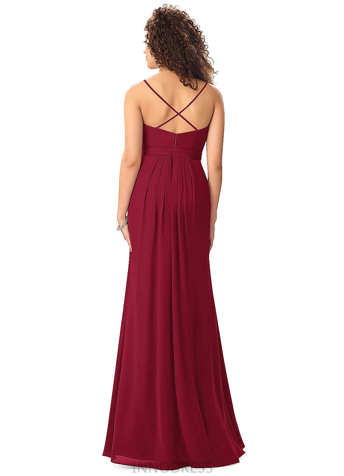 Presley Floor Length Sleeveless Halter A-Line/Princess Natural Waist Bridesmaid Dresses