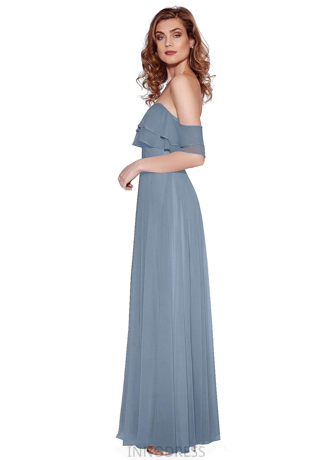 Patience A-Line/Princess Scoop Sleeveless Floor Length Natural Waist Bridesmaid Dresses