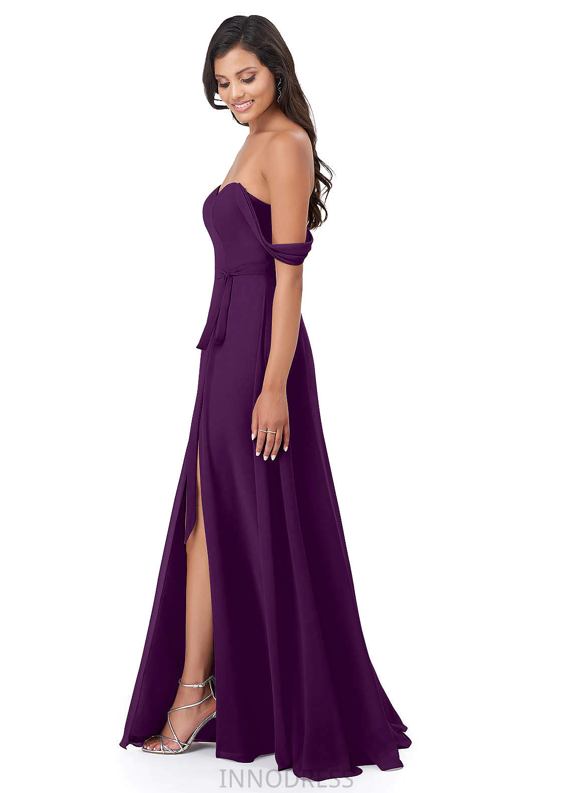 Desiree A-Line/Princess Sleeveless Straps Natural Waist Floor Length Bridesmaid Dresses