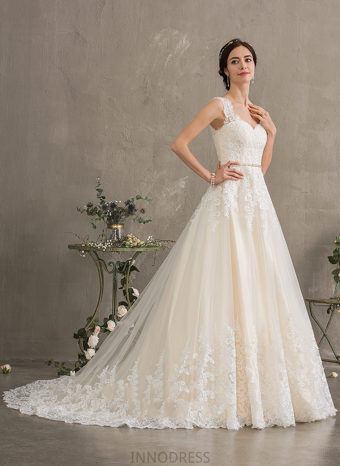 Beading Lace Kiara Wedding Dresses Court Sequins With Ball-Gown/Princess Train Sweetheart Tulle Dress Wedding