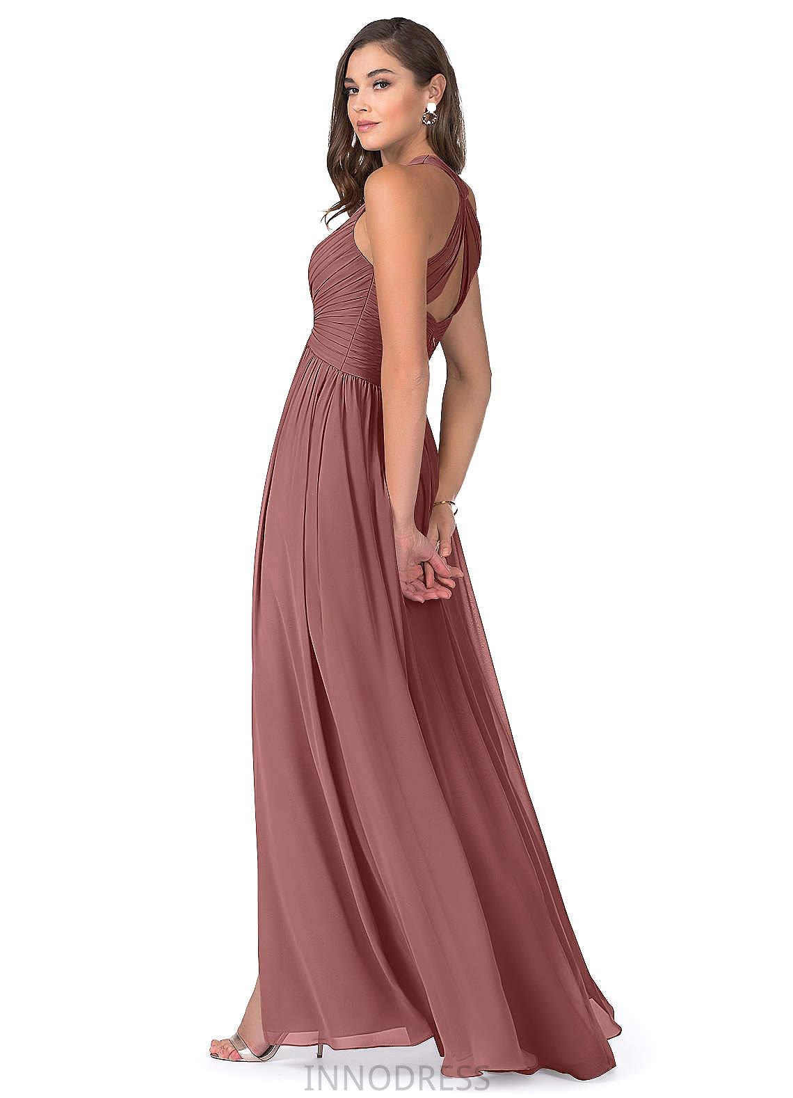 Paulina Floor Length Sleeveless Straps Sheath/Column Bridesmaid Dresses