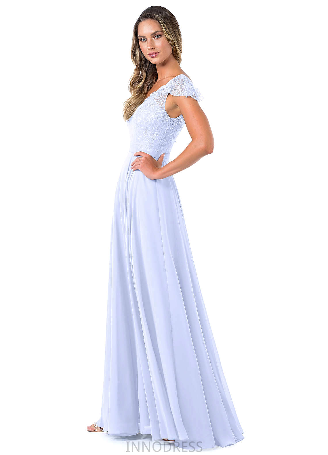 Emerson Sleeveless Floor Length Scoop A-Line/Princess Natural Waist Bridesmaid Dresses