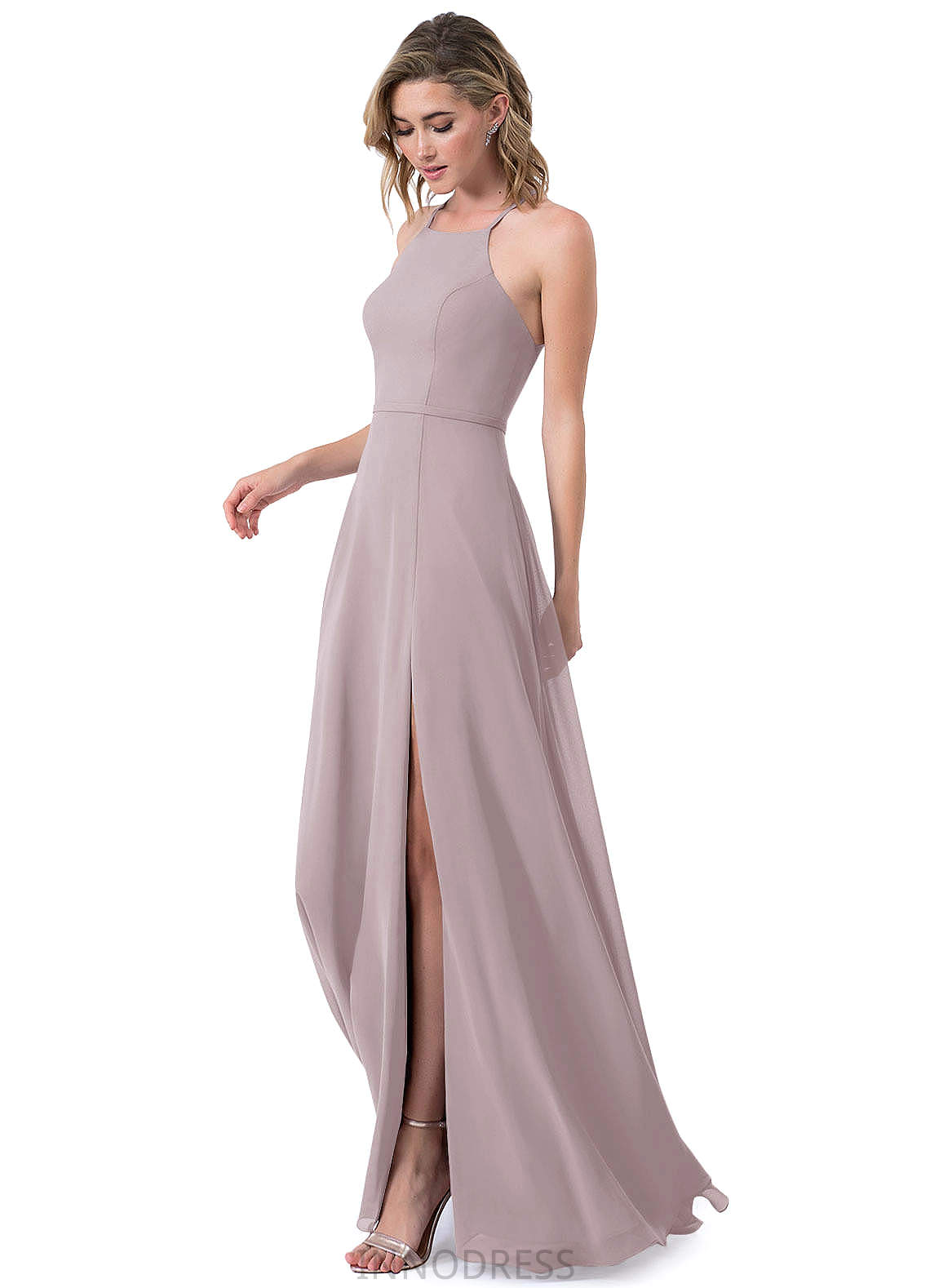 Juliette A-Line/Princess Floor Length Straps Natural Waist Sleeveless Bridesmaid Dresses