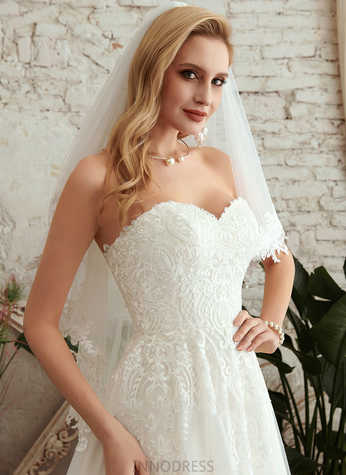 Sweetheart Celia Court Lace A-Line With Wedding Dresses Wedding Dress Train