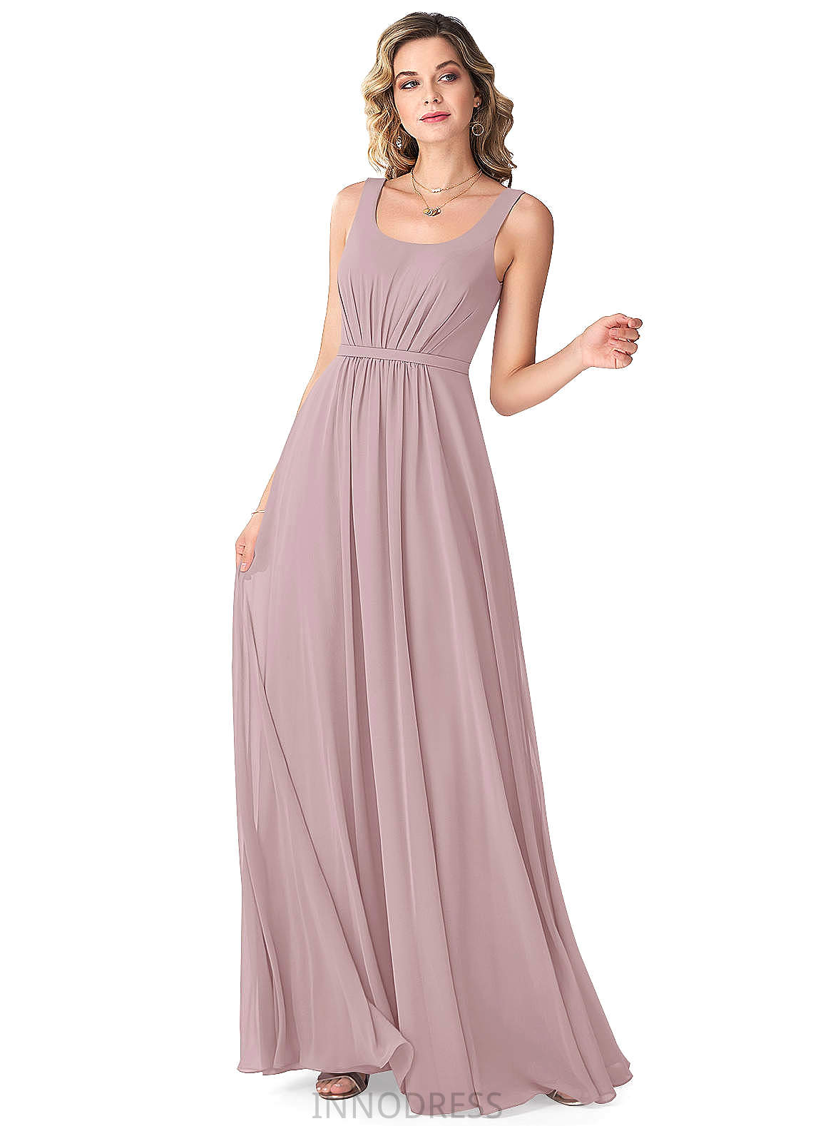 Sibyl Natural Waist Trumpet/Mermaid Floor Length Sleeveless Satin Spaghetti Staps Bridesmaid Dresses