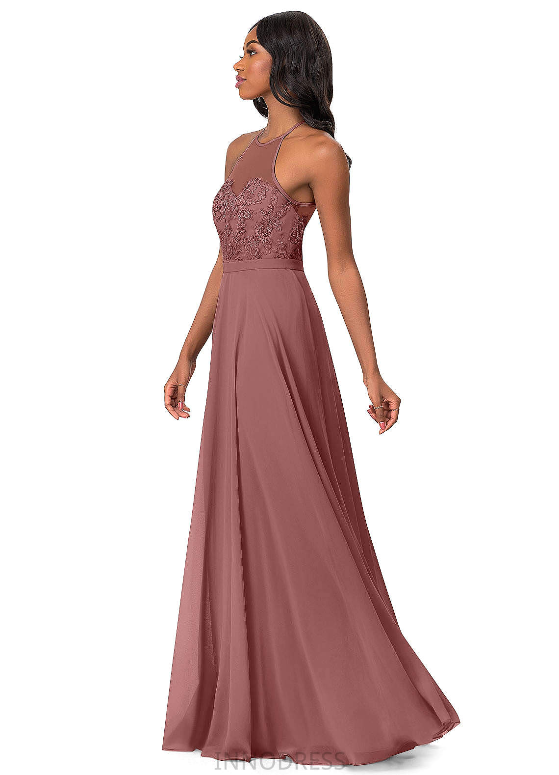 Pamela One Shoulder Sleeveless Natural Waist A-Line/Princess Knee Length Bridesmaid Dresses