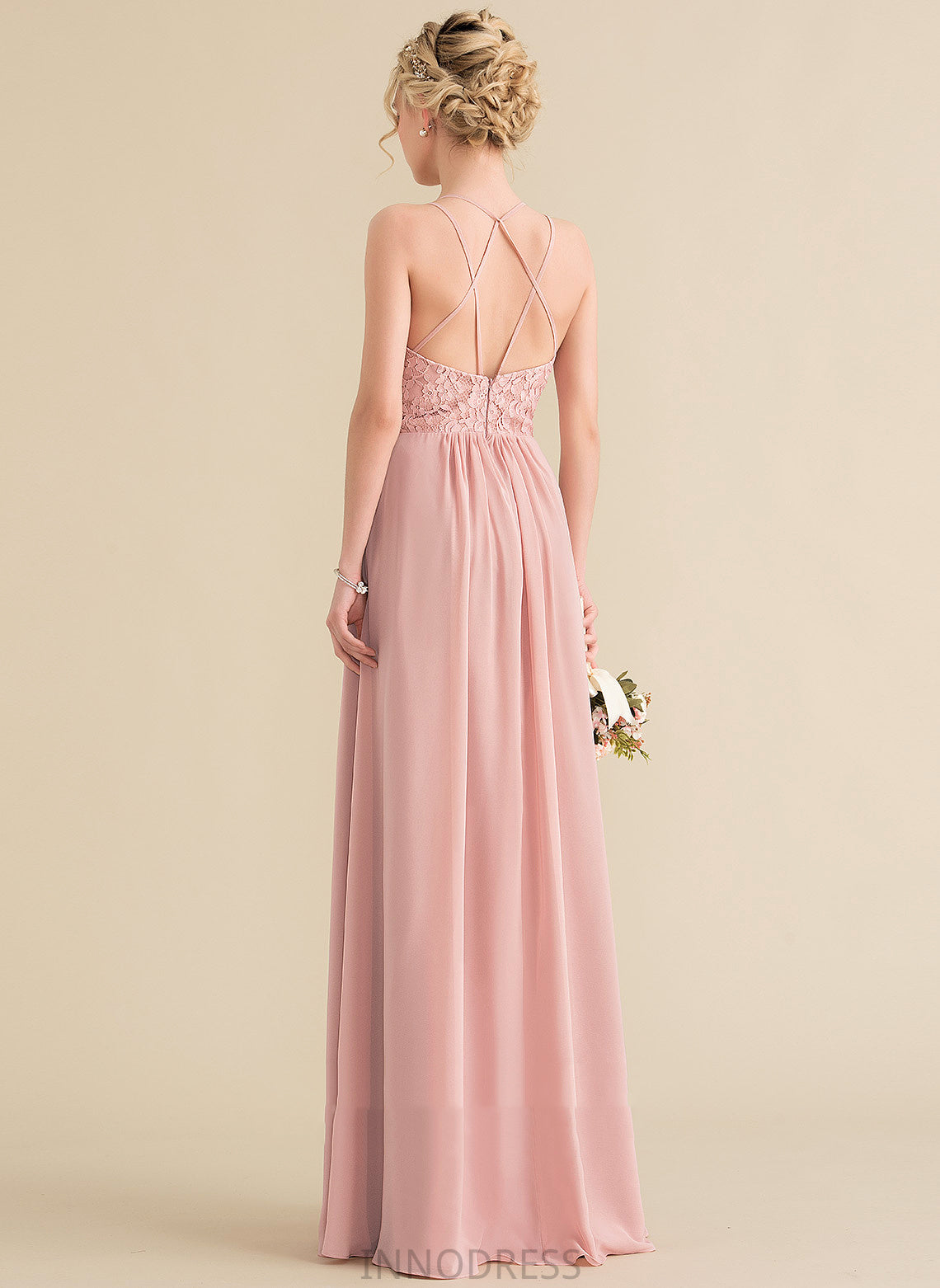 Silhouette Floor-Length Lace Length A-Line Neckline Sweetheart Straps&Sleeves Fabric Cornelia Bridesmaid Dresses