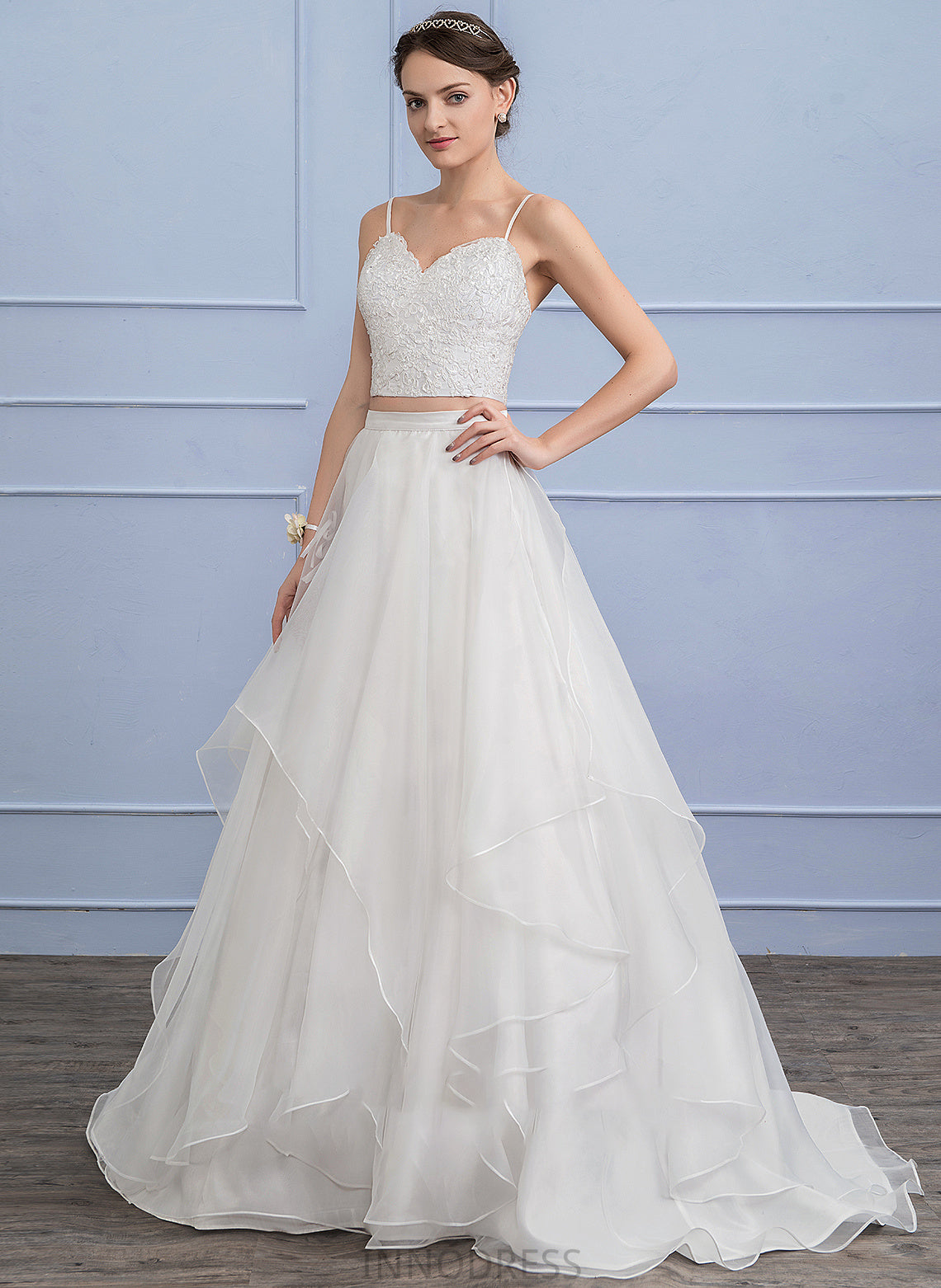 Train Sweep Alma Wedding Wedding Dresses Organza Separates Skirt