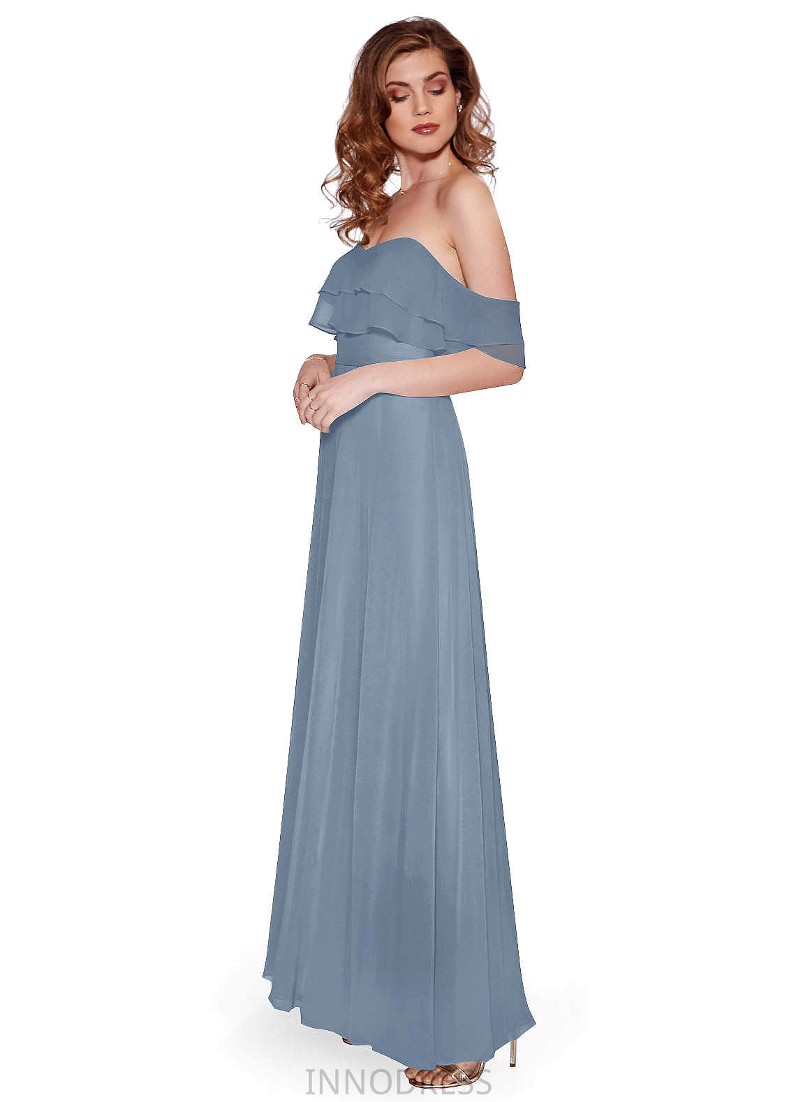 Patience A-Line/Princess Scoop Sleeveless Floor Length Natural Waist Bridesmaid Dresses