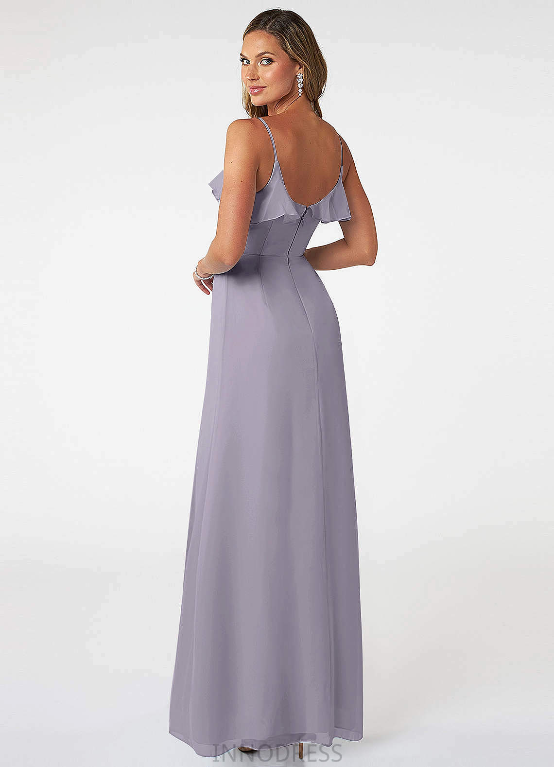 Nayeli Natural Waist Straps Sleeveless A-Line/Princess Floor Length Bridesmaid Dresses