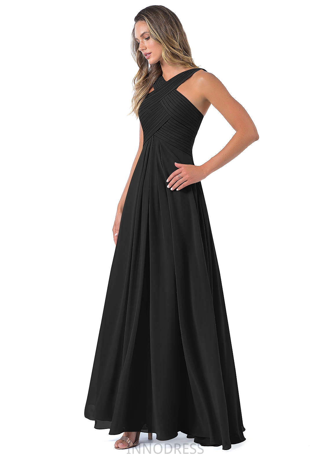 Pat Cap Sleeves A-Line/Princess Floor Length Natural Waist Bridesmaid Dresses