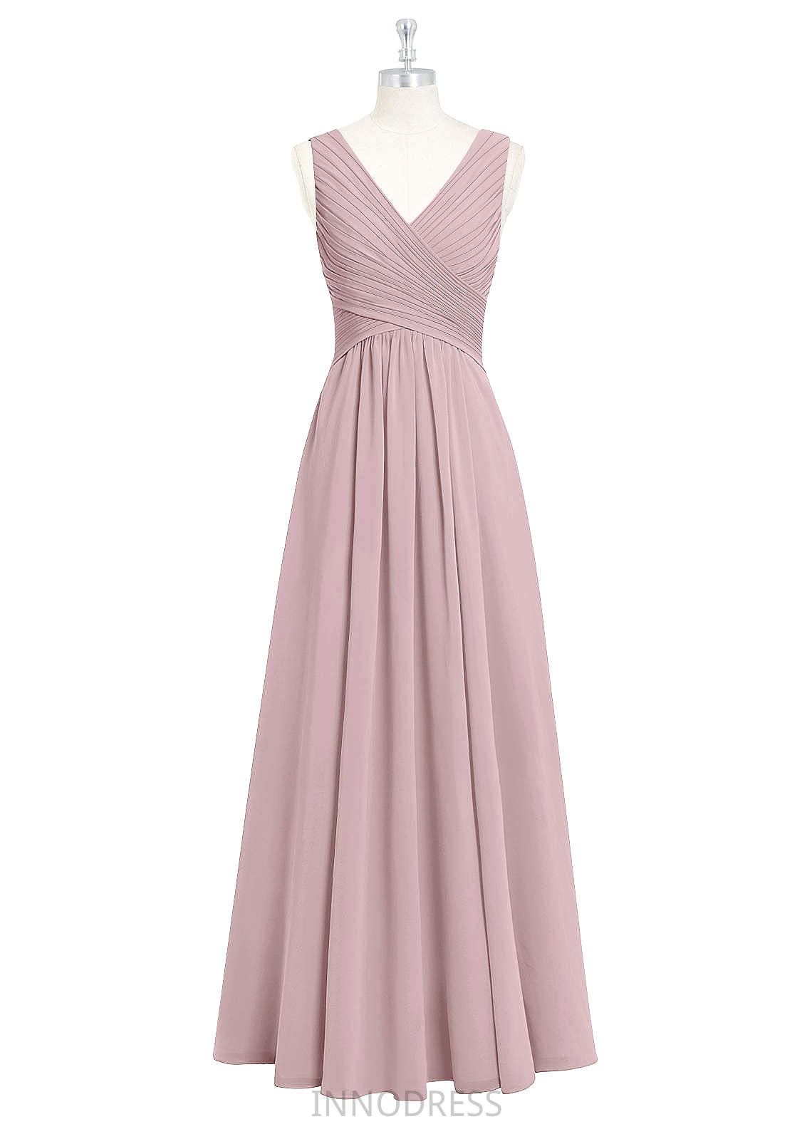 Carolyn A-Line/Princess Scoop Floor Length Sleeveless Natural Waist Bridesmaid Dresses