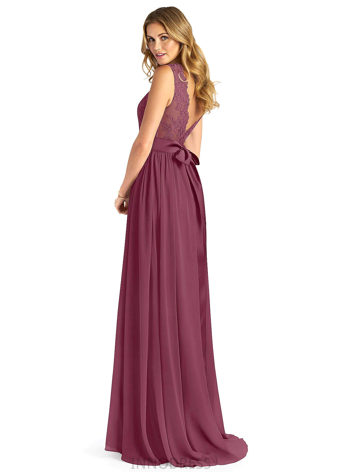 Gemma A-Line/Princess Spaghetti Staps Sleeveless Floor Length Natural Waist Bridesmaid Dresses