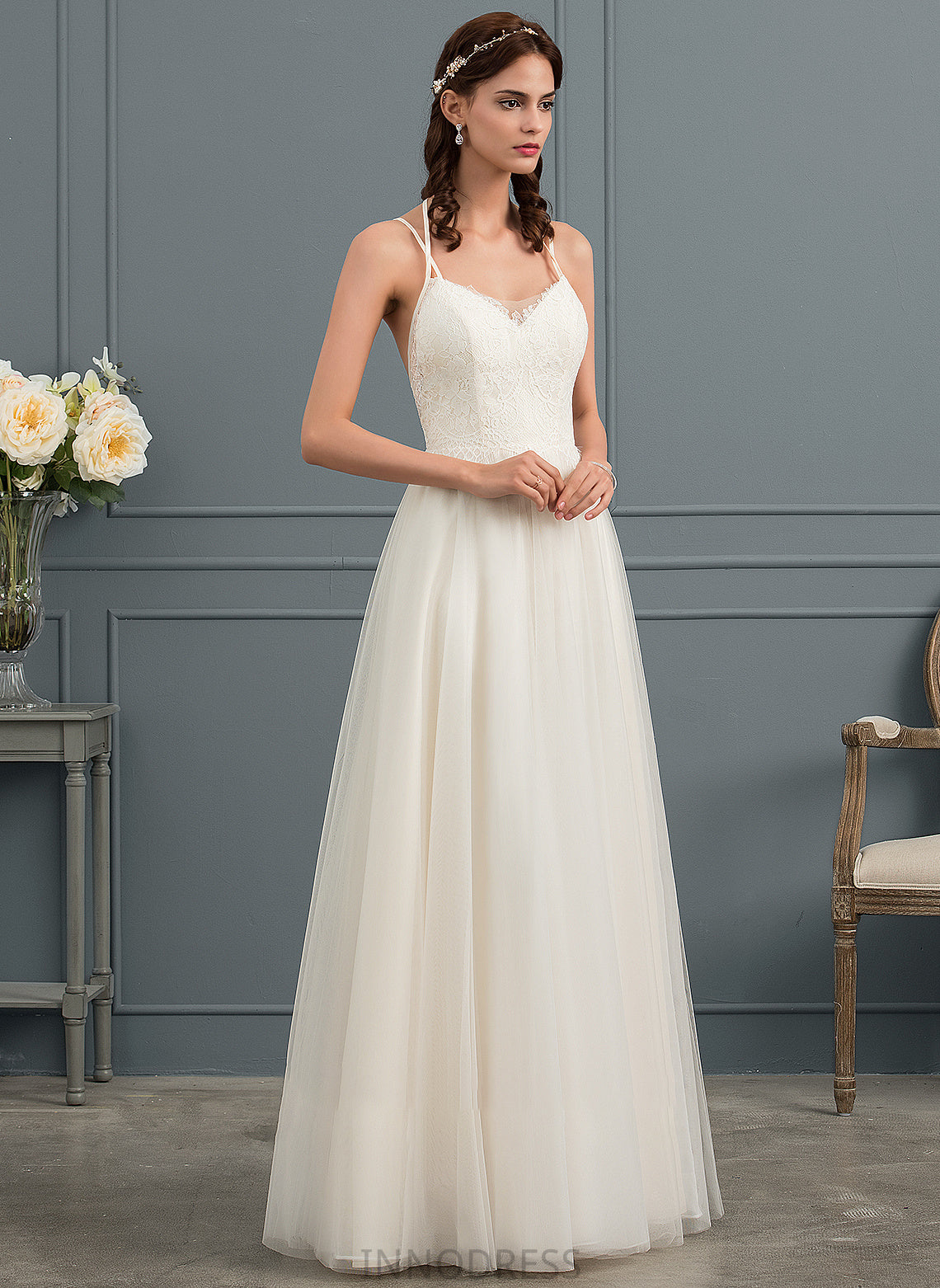 Dress Wedding Sweetheart A-Line Mila Floor-Length Tulle Wedding Dresses