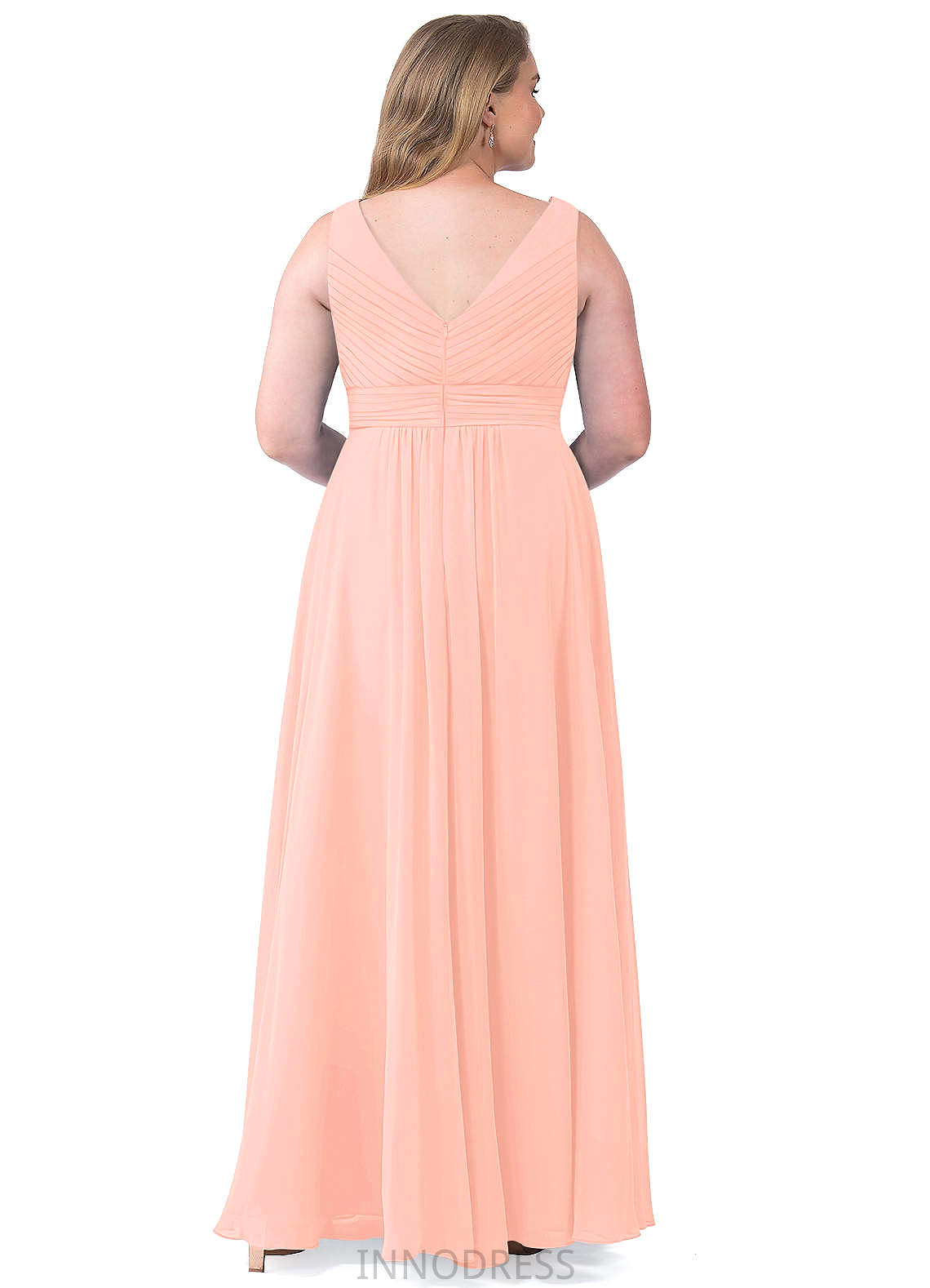 Judy Spaghetti Staps Floor Length Natural Waist Sleeveless A-Line/Princess Bridesmaid Dresses