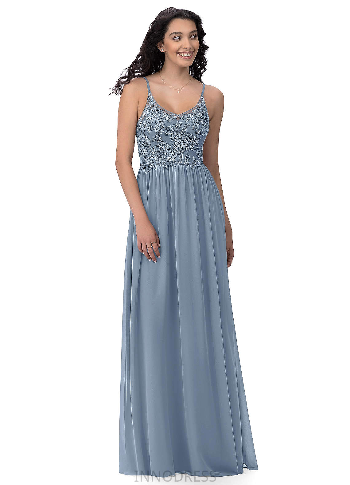 Elaina A-Line/Princess One Shoulder Sleeveless Natural Waist Floor Length Bridesmaid Dresses