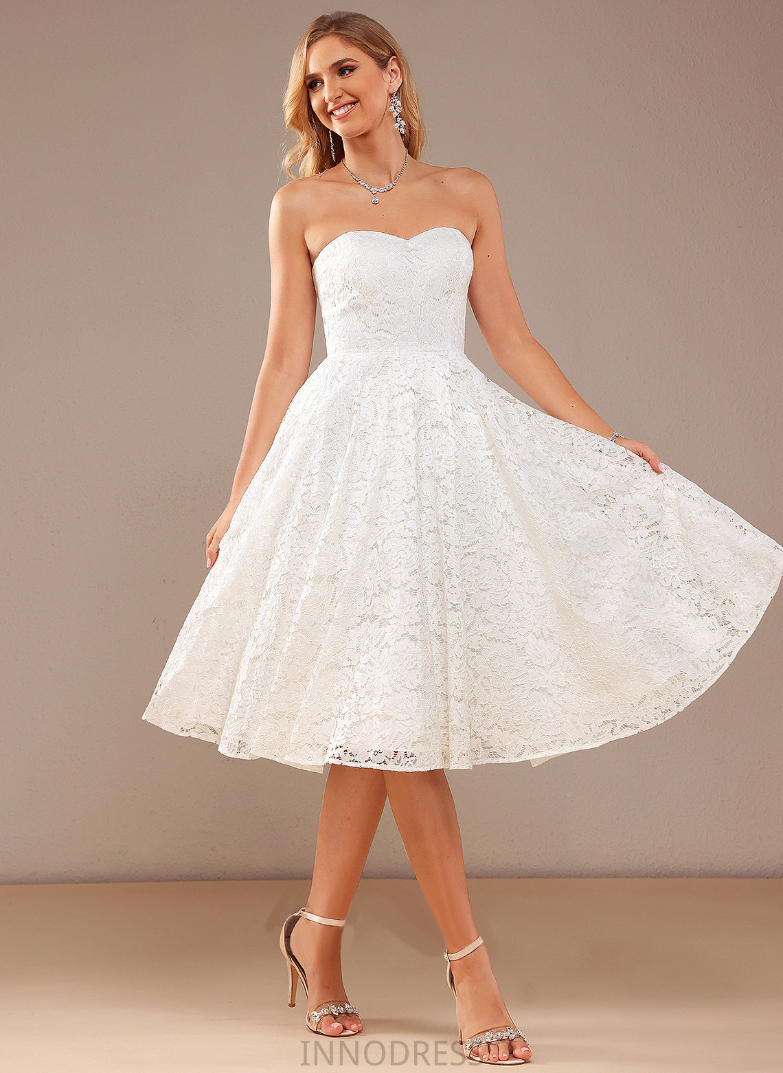 Wedding A-Line Lace Wedding Dresses Dress Milagros Knee-Length Sweetheart