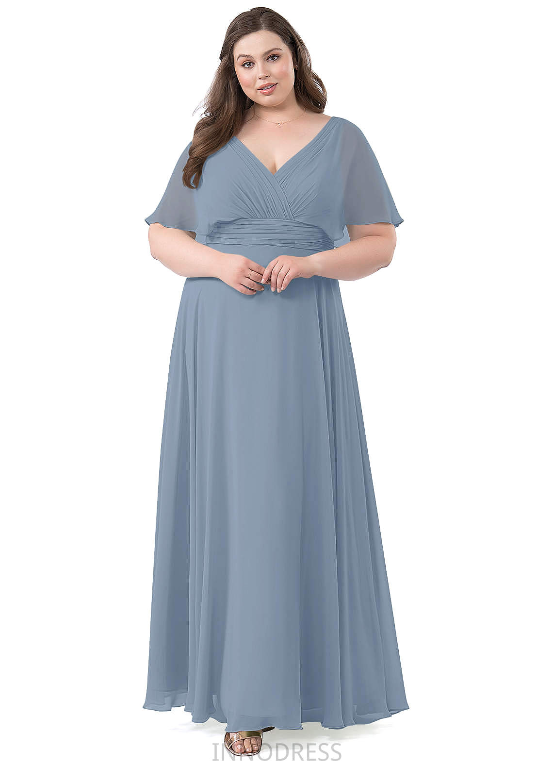 Miracle A-Line/Princess Floor Length Scoop Natural Waist Sleeveless Bridesmaid Dresses