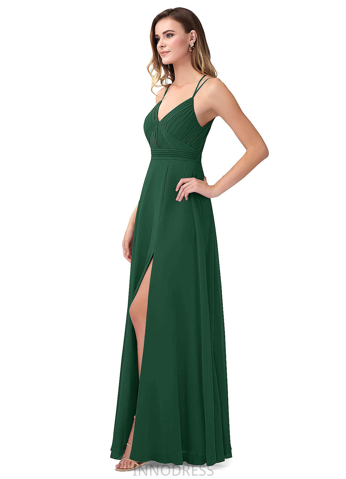 Jode Sequins Trumpet/Mermaid Floor Length Scoop Natural Waist Sleeveless Bridesmaid Dresses