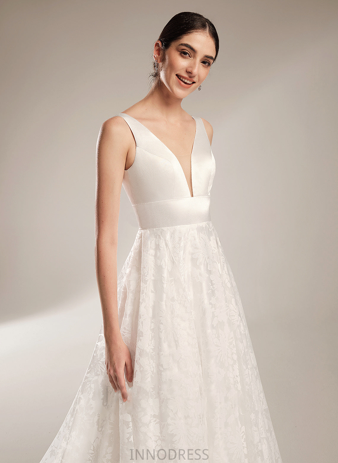 Wedding Dresses V-neck Chapel Ball-Gown/Princess Train Wedding Emerson Dress