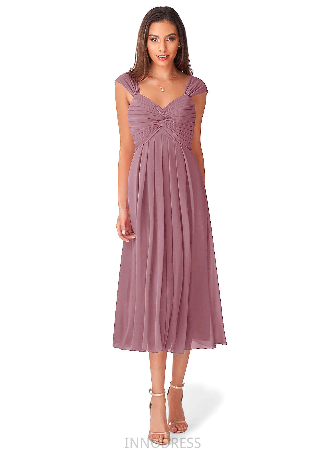 Karma A-Line/Princess Sleeveless Natural Waist Sweetheart Floor Length Bridesmaid Dresses