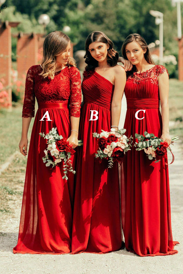 Charming Long A-line Beautiful Bridesmaid Dresses For Women