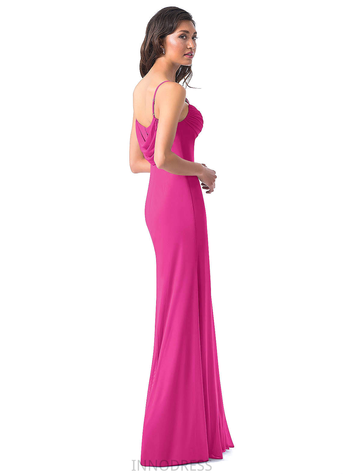 Kaylyn Natural Waist Spaghetti Staps Sleeveless A-Line/Princess Floor Length Bridesmaid Dresses