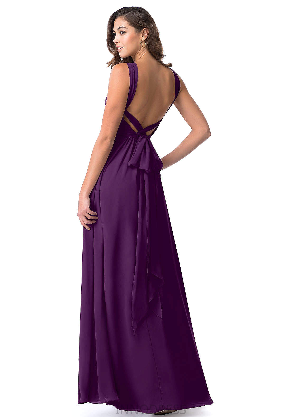 Marely Spaghetti Staps Floor Length A-Line/Princess Natural Waist Sleeveless Bridesmaid Dresses