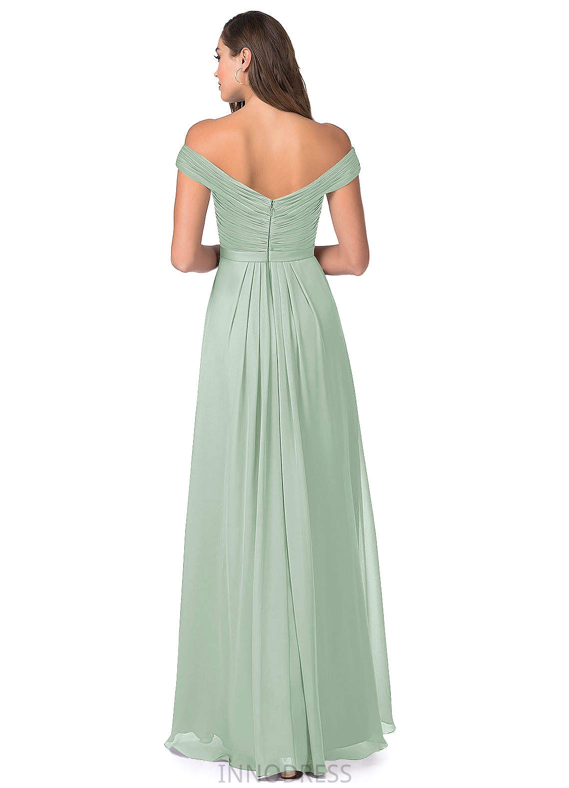 Aniya Trumpet/Mermaid Floor Length Sleeveless Velvet Natural Waist Bridesmaid Dresses