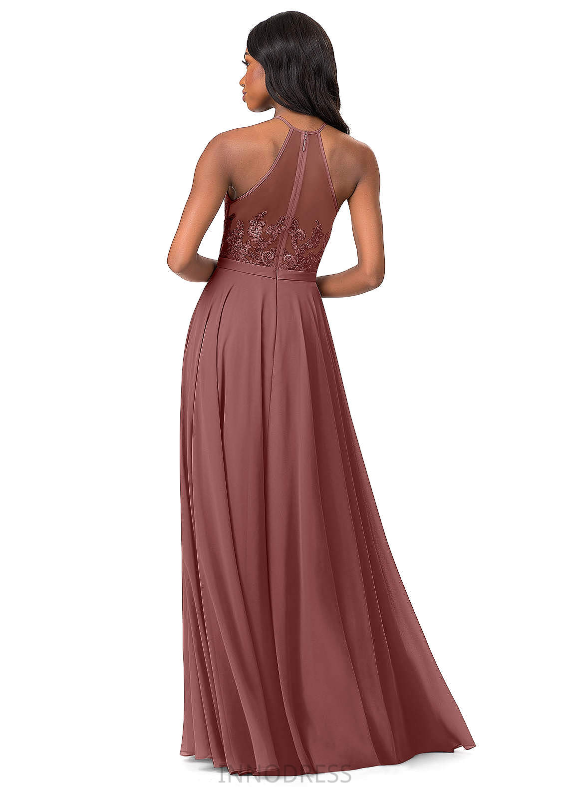 Charlie A-Line/Princess Sleeveless Spaghetti Staps Natural Waist Floor Length Bridesmaid Dresses