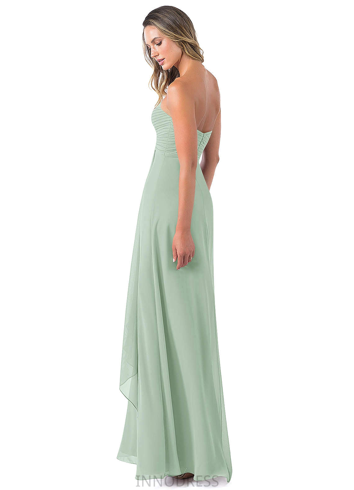 Skyler Floor Length Spaghetti Staps Natural Waist Sleeveless A-Line/Princess Bridesmaid Dresses